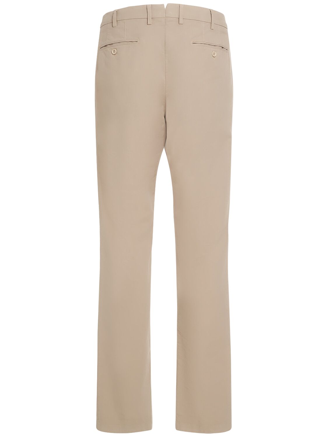 Shop Loro Piana Stretch Cotton Slim Pants In Colomba