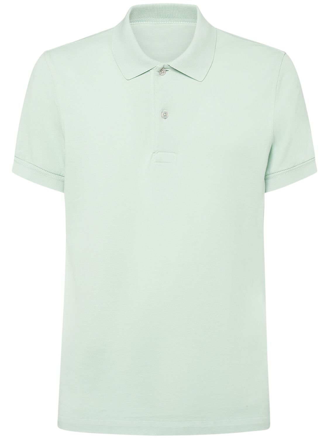 Tom Ford Tennis Cotton Piqué Polo In Pale Mint