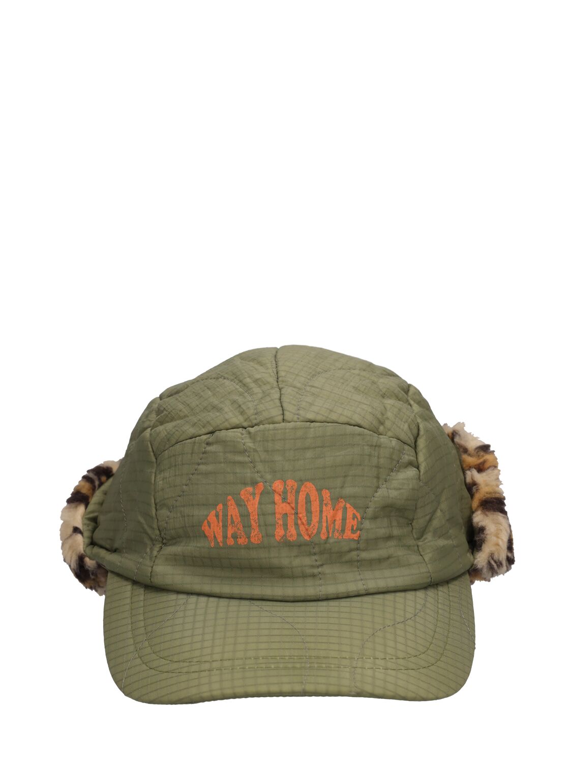 Image of Nylon Baseball Hat W/faux Fur