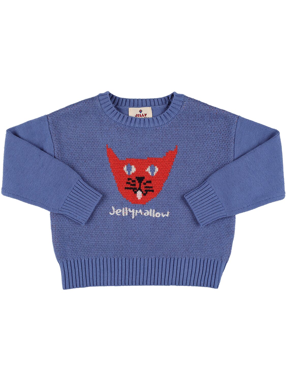 Image of Cat Intarsia Wool Blend Sweater
