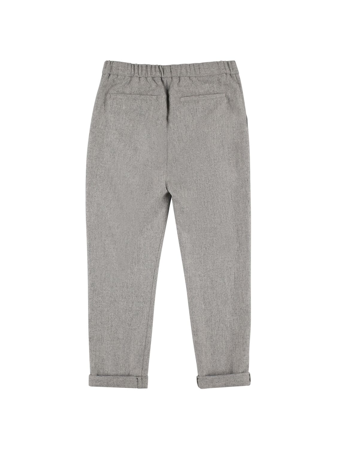 Shop Brunello Cucinelli Flannel Pants In Grey