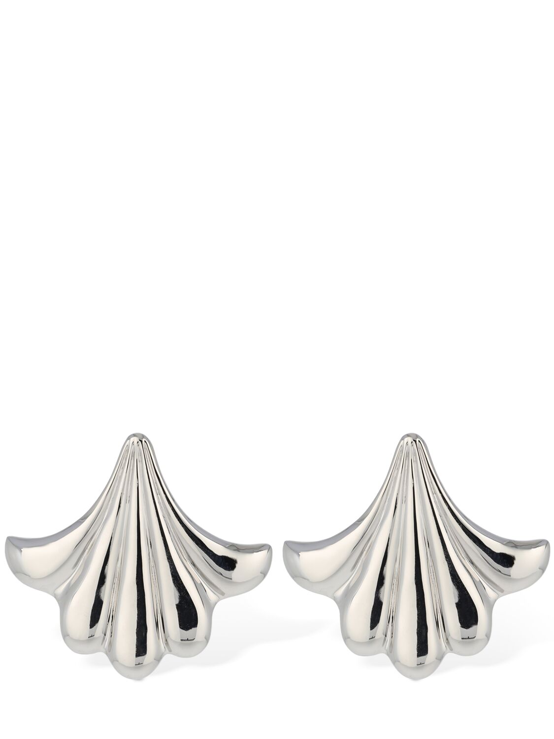 Shop Rabanne Flower Stud Clip-on Earrings In Silver