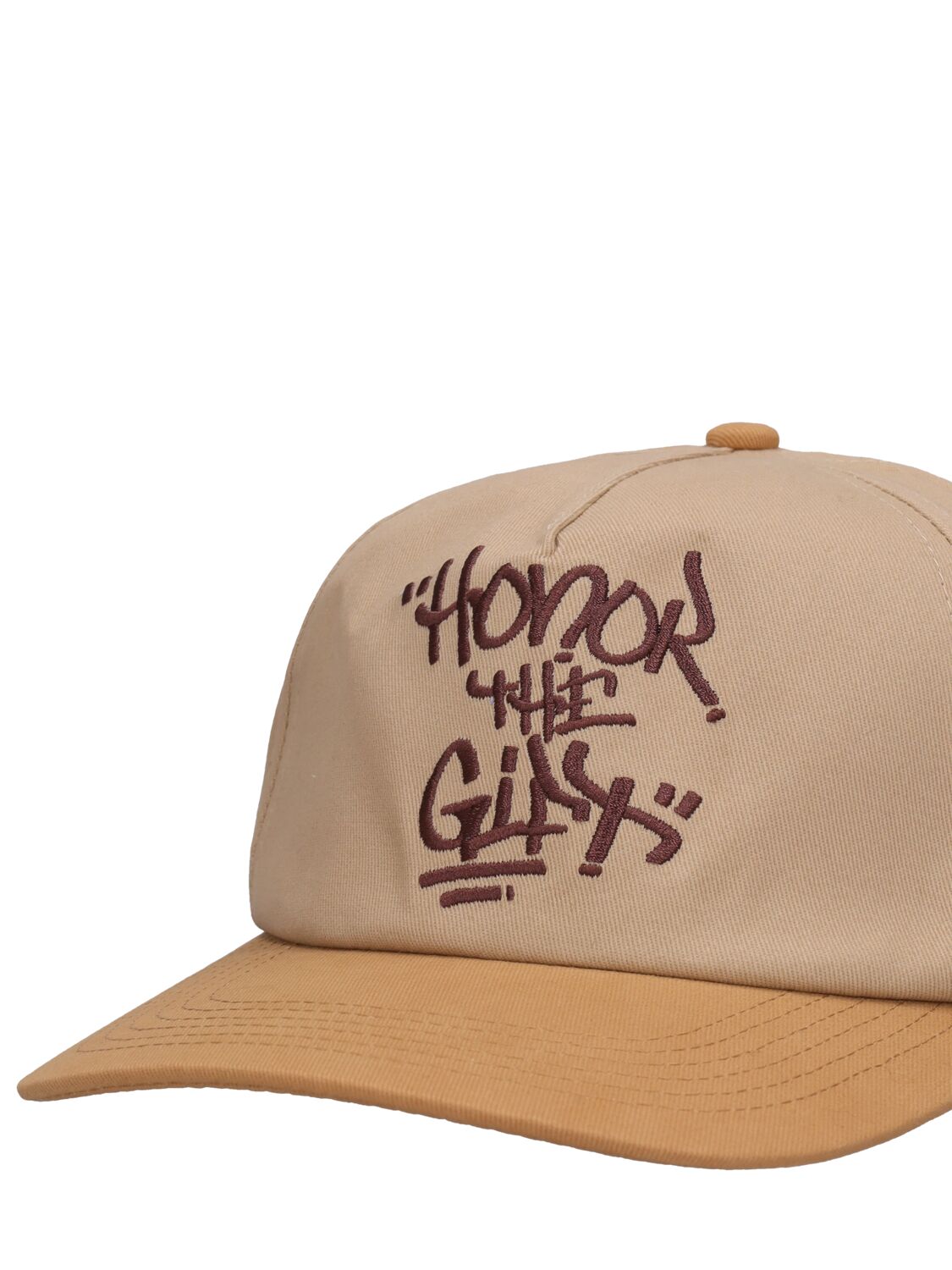 Shop Honor The Gift Htg Script Cotton Baseball Hat In Beige,white