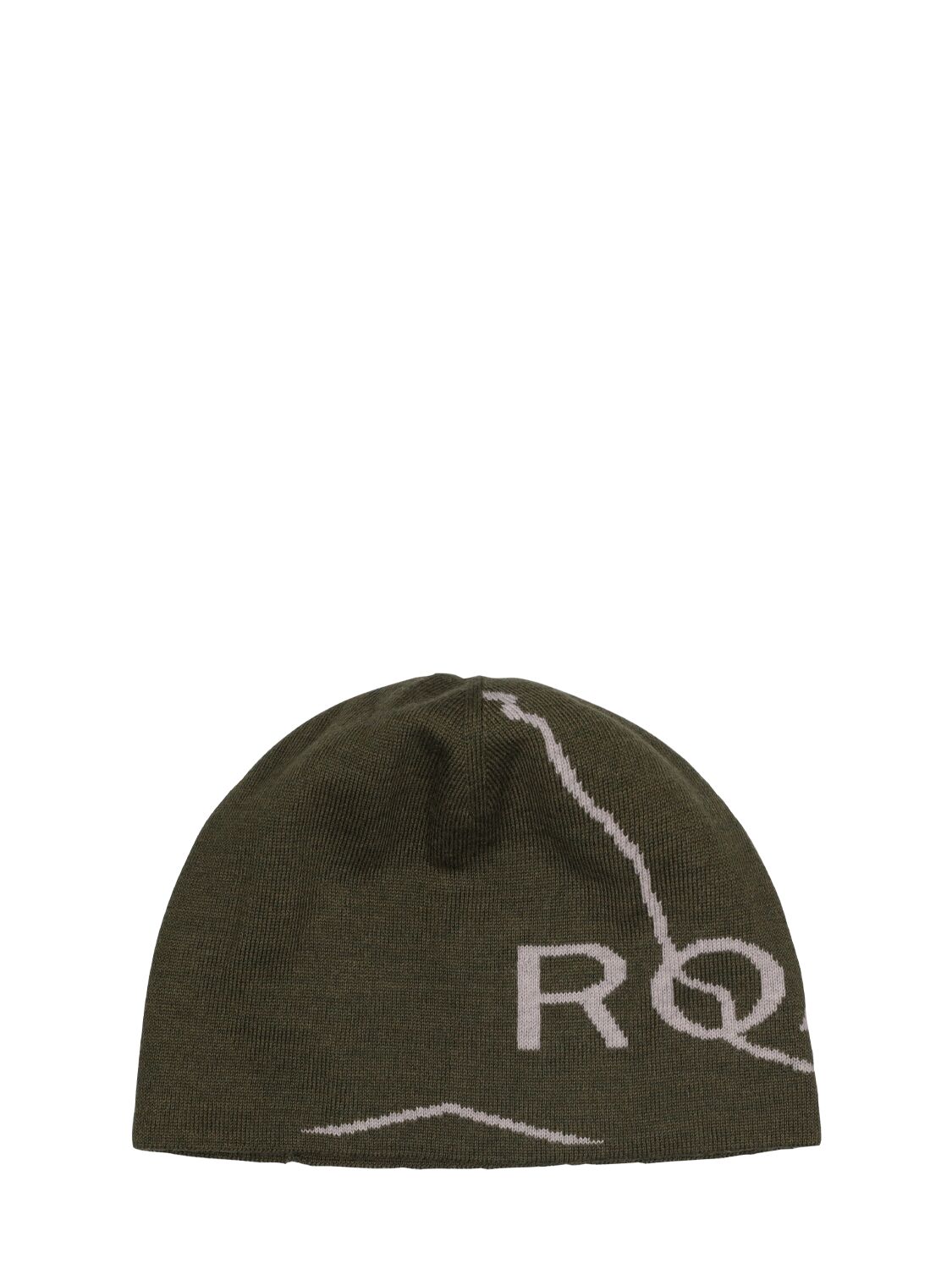 Roa Logo Beanie In Dark Green