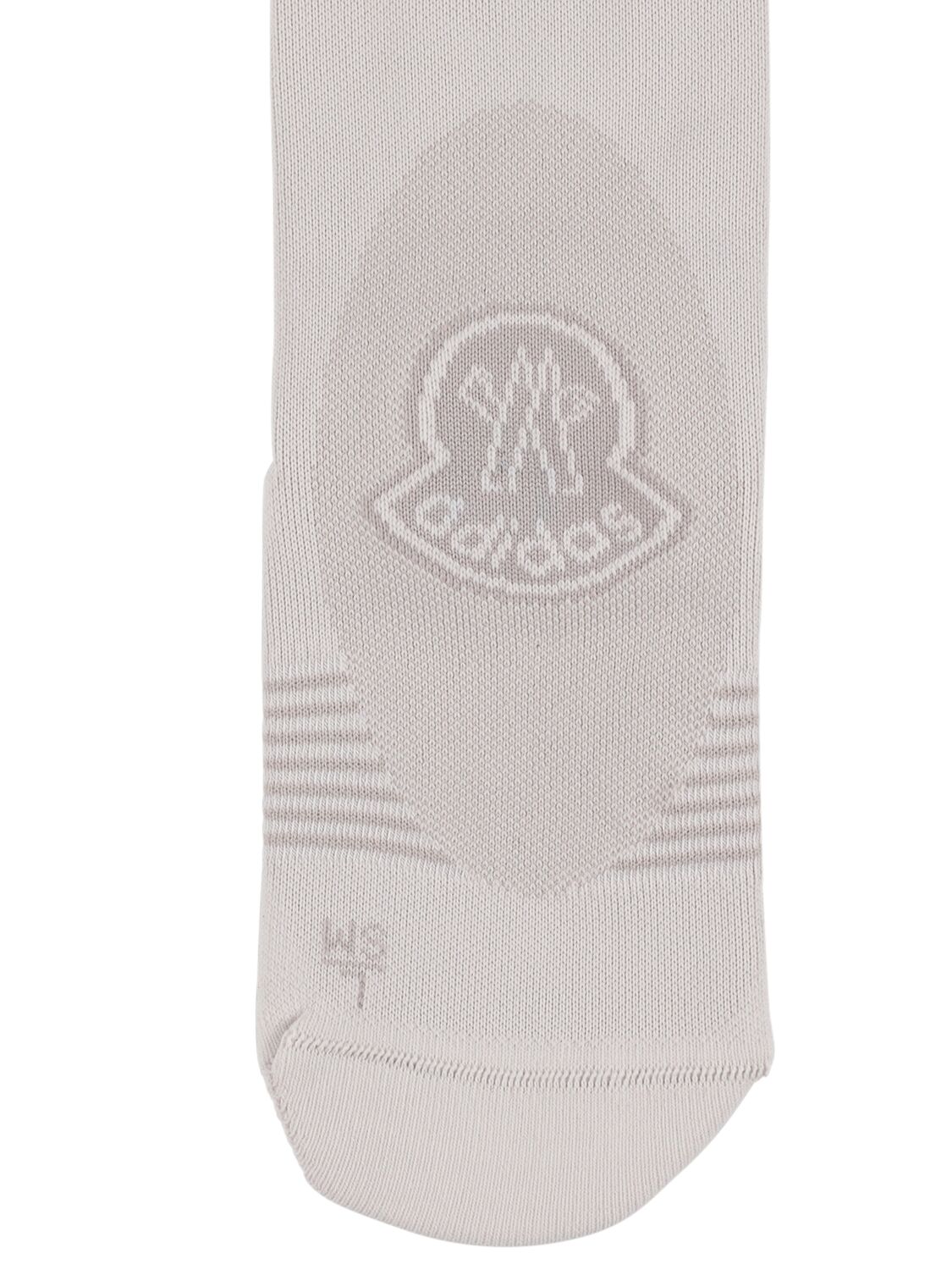 Shop Moncler Genius Moncler X Adidas Tech Socks In Optic White