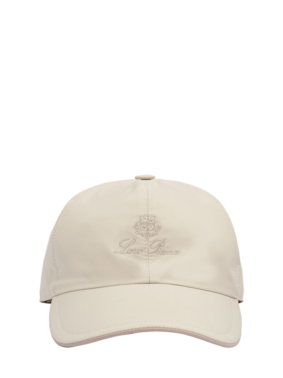 Loro Piana Logo Embroidery Wind Storm System B Cap In Sand,ivory