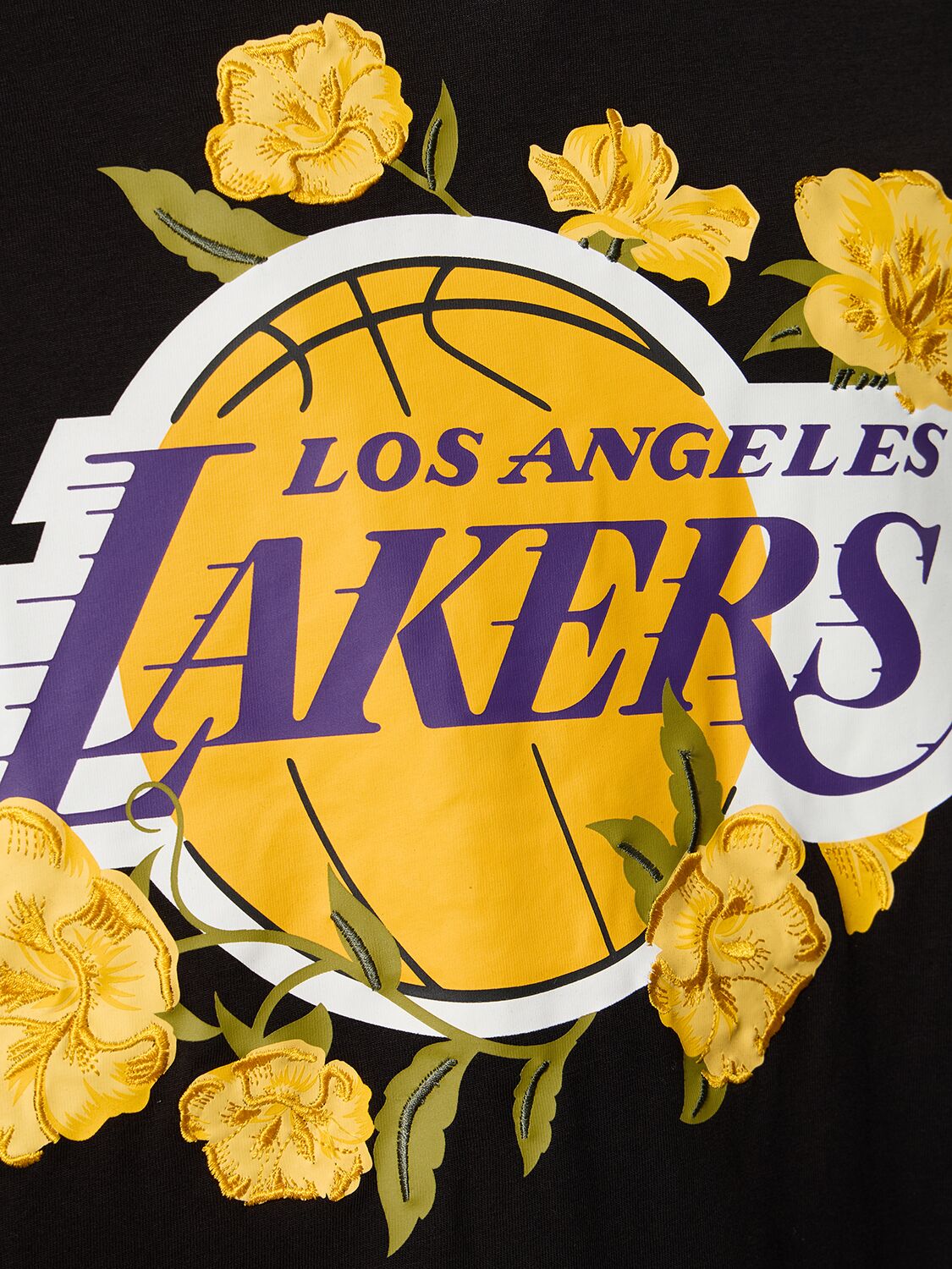 Yellow New Era NBA LA Lakers Logo T-Shirt