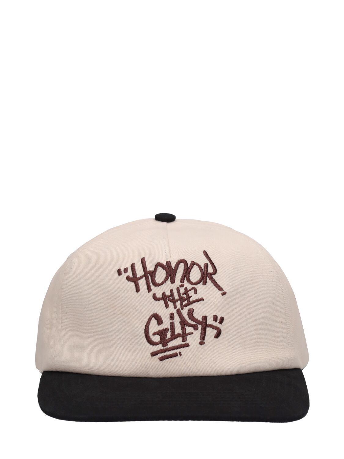 Honor The Gift Htg Script Cotton Baseball Hat In White,black
