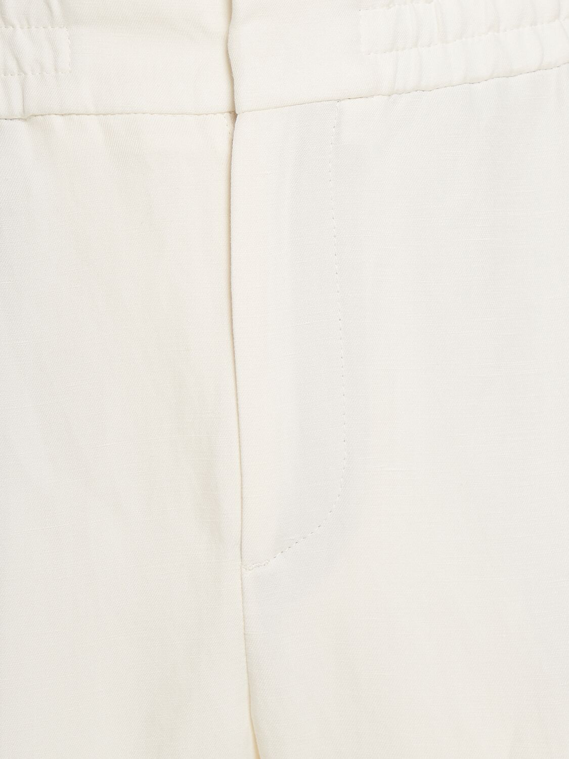 Shop Loro Piana Gadd Linen & Silk Sweatpants In White