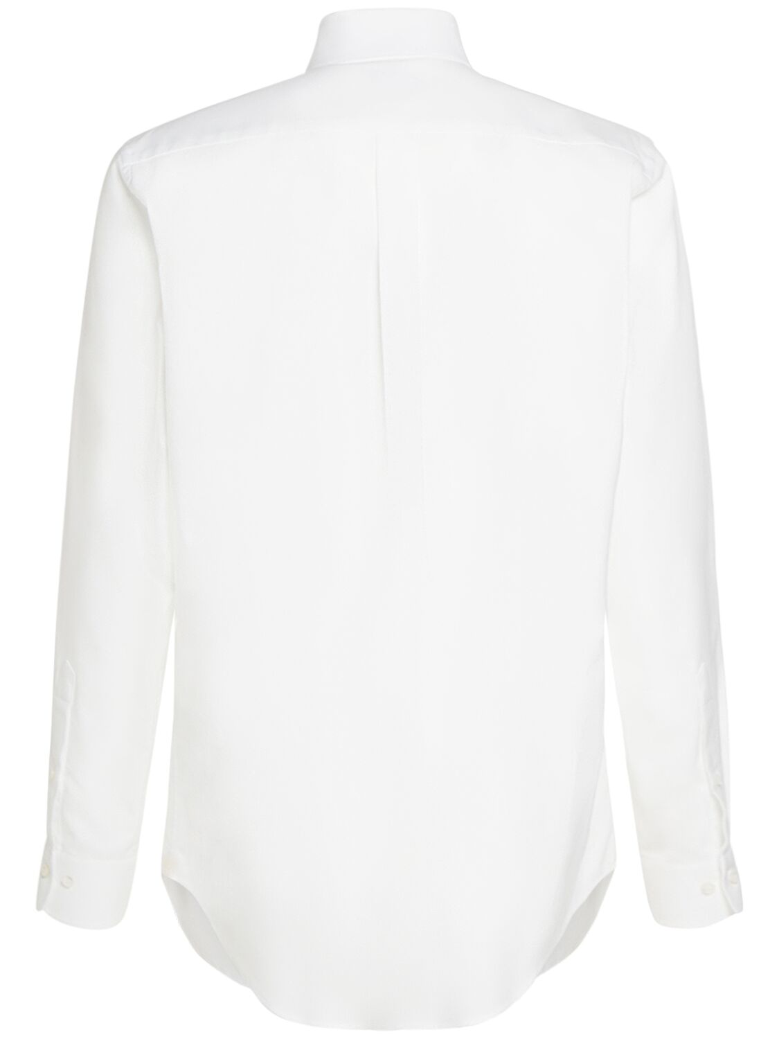 Shop Loro Piana Agui Cotton Oxfort Shirt In White