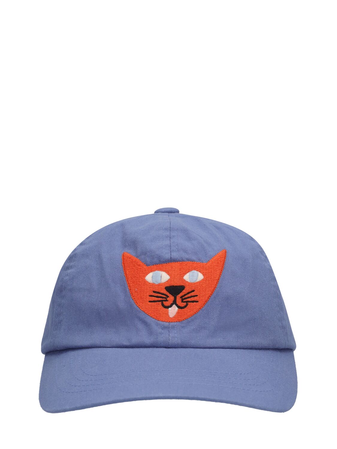 Jellymallow Kids' Cat Cotton Baseball Hat In Blue