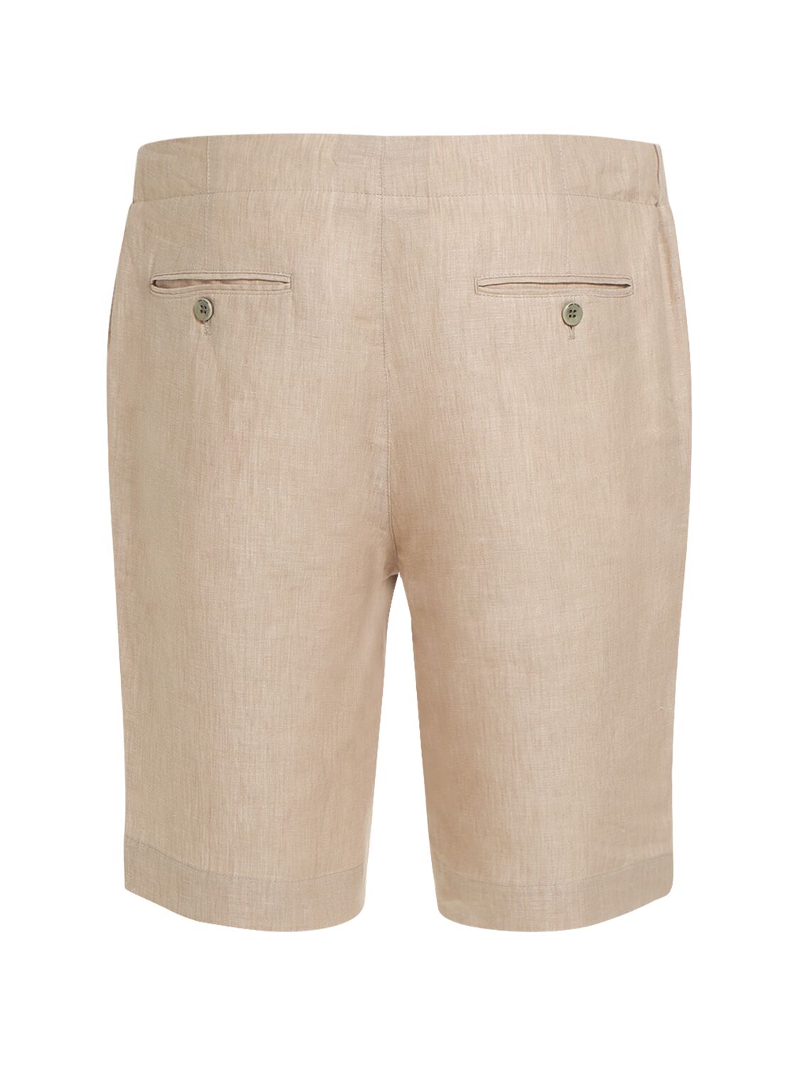 Shop Loro Piana Solaire Linen Shorts In Beige