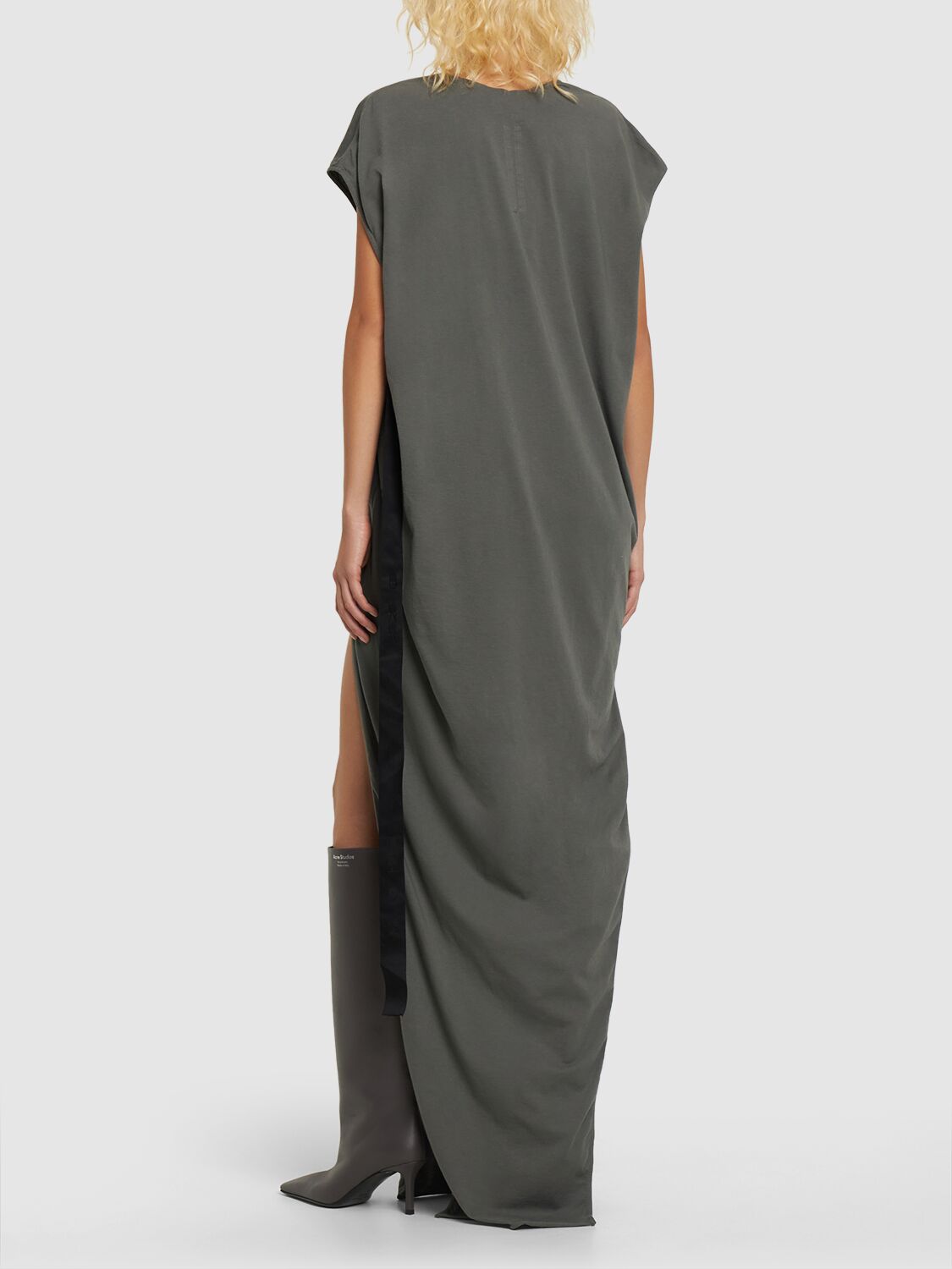 RICK OWENS Arrowhead Cotton Jersey Long Dress | Smart Closet
