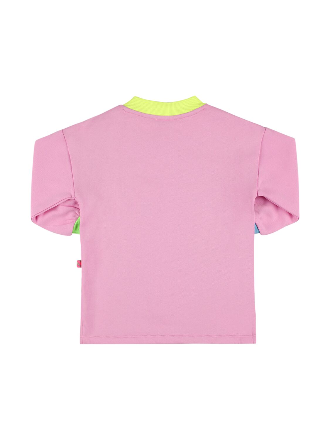 Shop Billieblush Printed & Embellished Cotton Sweat Dress In Pink