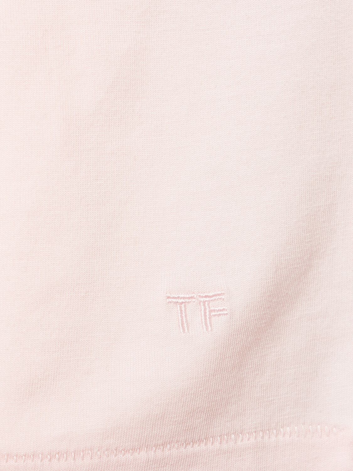 Shop Tom Ford Lyocell & Cotton T-shirt In Light Pink