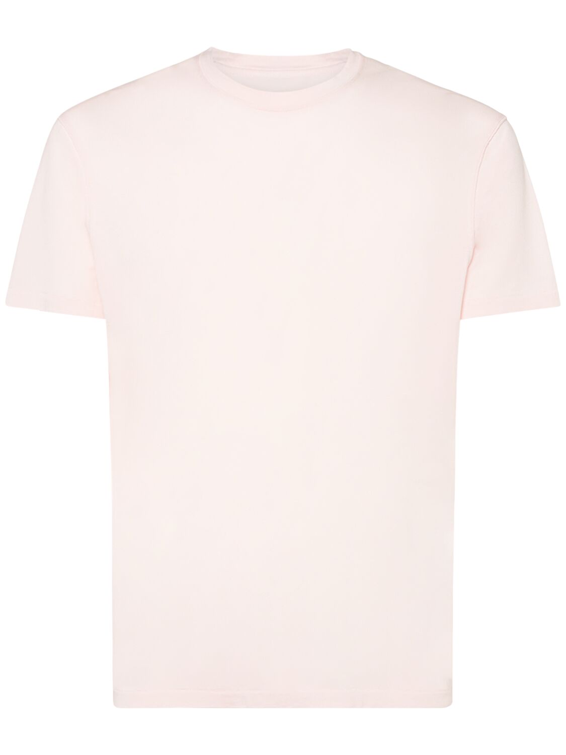 Tom Ford Lyocell & Cotton T-shirt In Light Pink