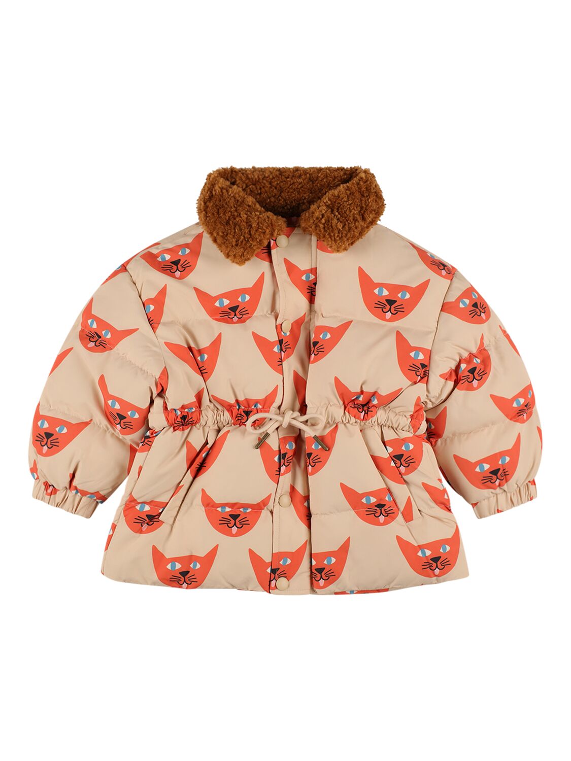 Jellymallow Kids' Printed Nylon Puffer Jacket In Multicolor