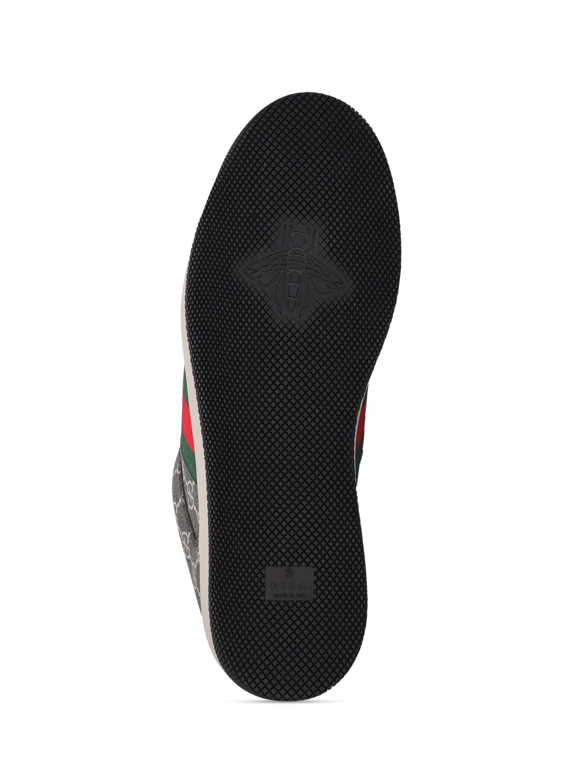 Shop Gucci Screener Gg Supreme Sneakers In Black,grey