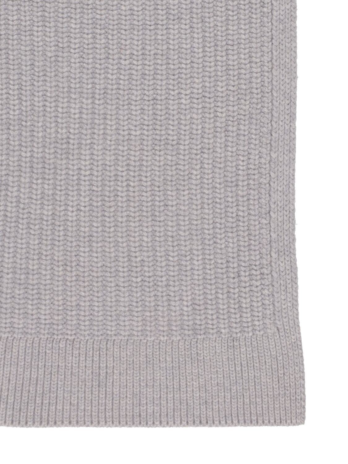 Shop Khaite Blanc Cashmere Scarf In Warm Grey