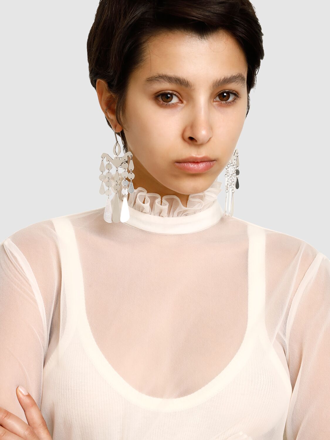 Shop Isabel Marant Malina Drop Earrings In Silver
