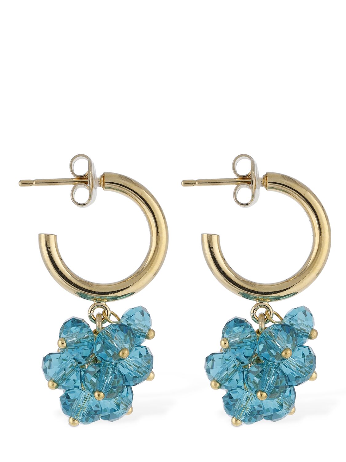Shop Isabel Marant Polly Glass Hoop Earrings In Amazon,gold