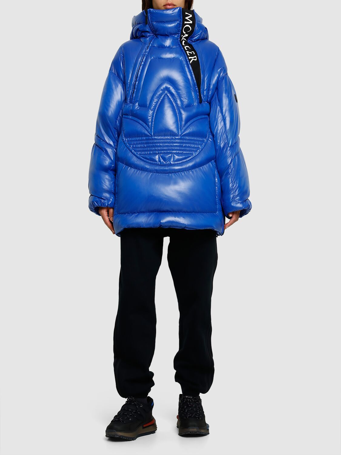 Shop Moncler Genius Moncler X Adidas Chambery Down Jacket In Dark Blue
