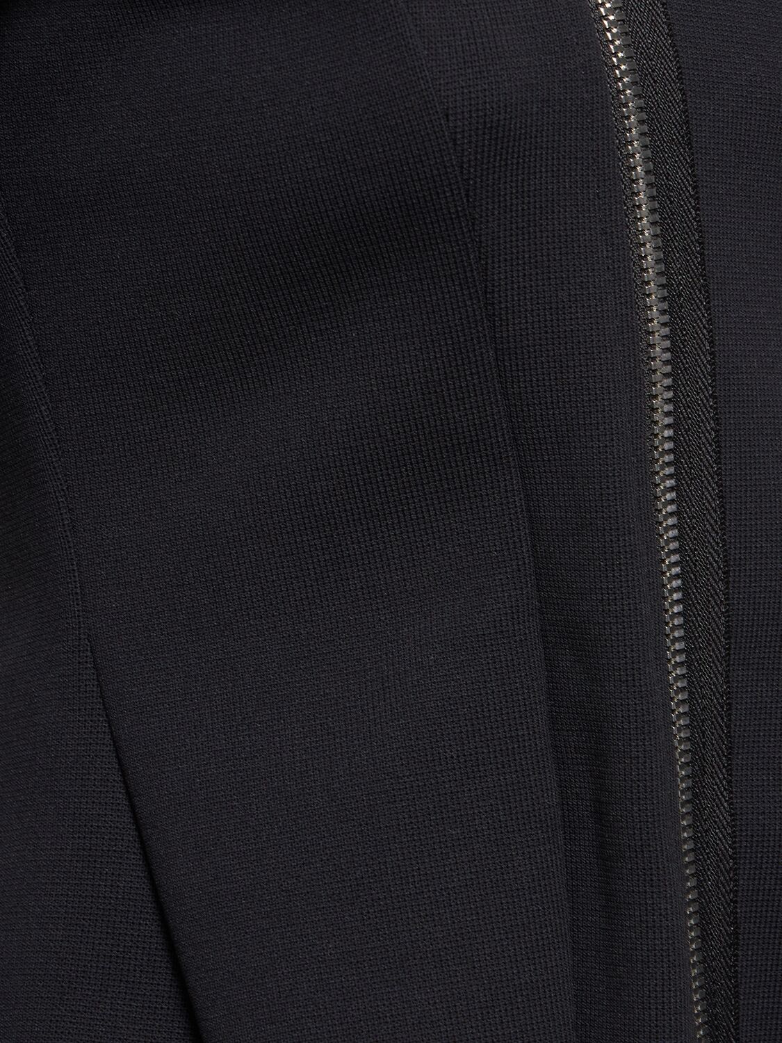 Shop Noir Kei Ninomiya Strict Gabardine Fit & Volume Zip Jacket In Black