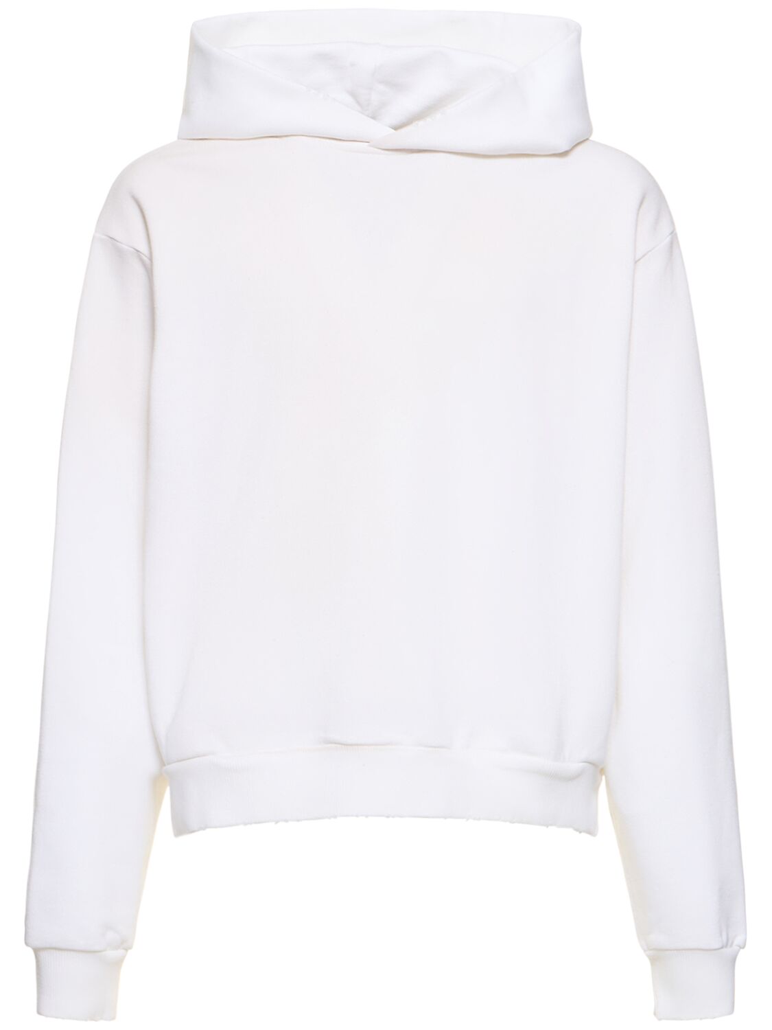 Acne Studios Franziska Cotton Logo Sweatshirt In Dusty White