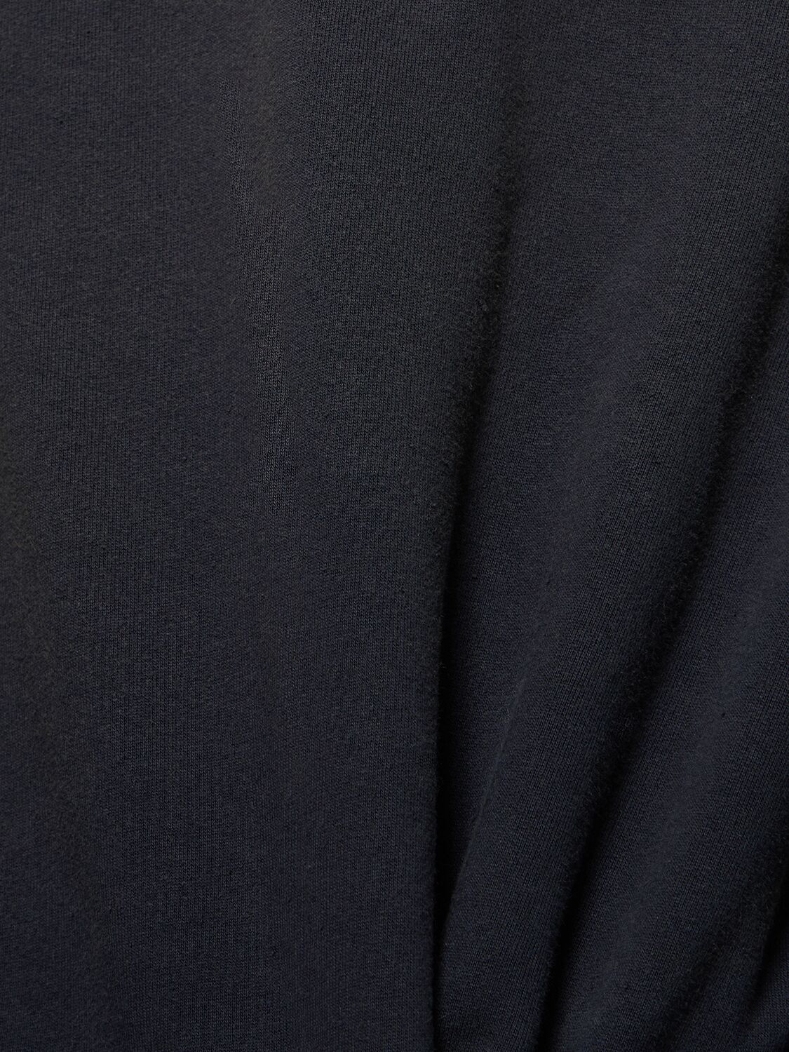 Shop Acne Studios Franziska Cotton Logo Sweatshirt In Black