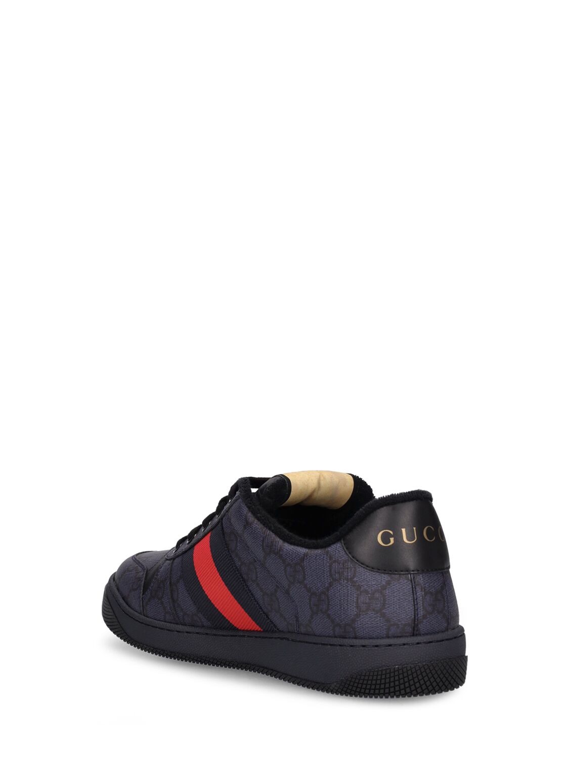 Shop Gucci Screener Gg Supreme Sneakers In Blue,black