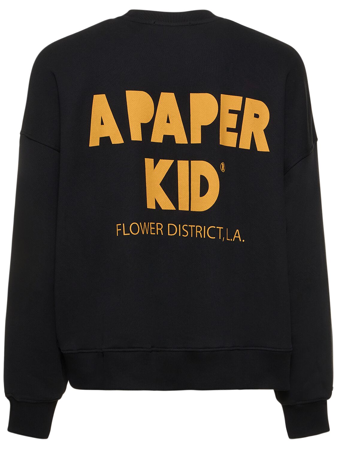 Shop A Paper Kid Unisex Cotton Sweatshirt In Black