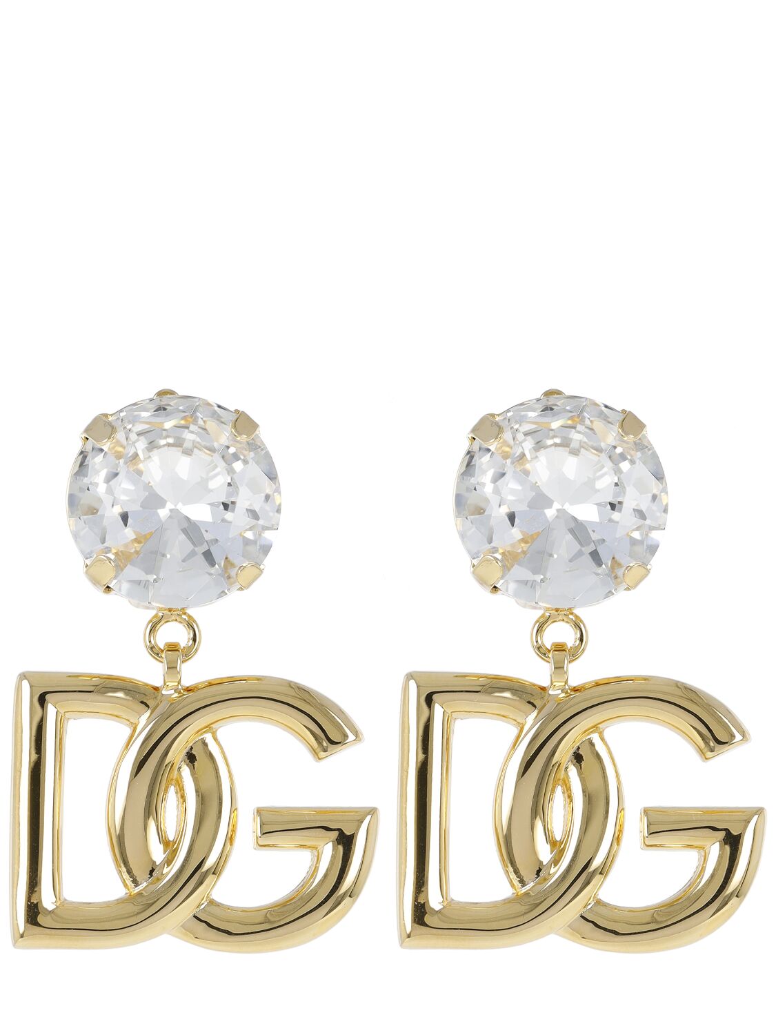 Crystal Logo Dg Clip-on Earrings