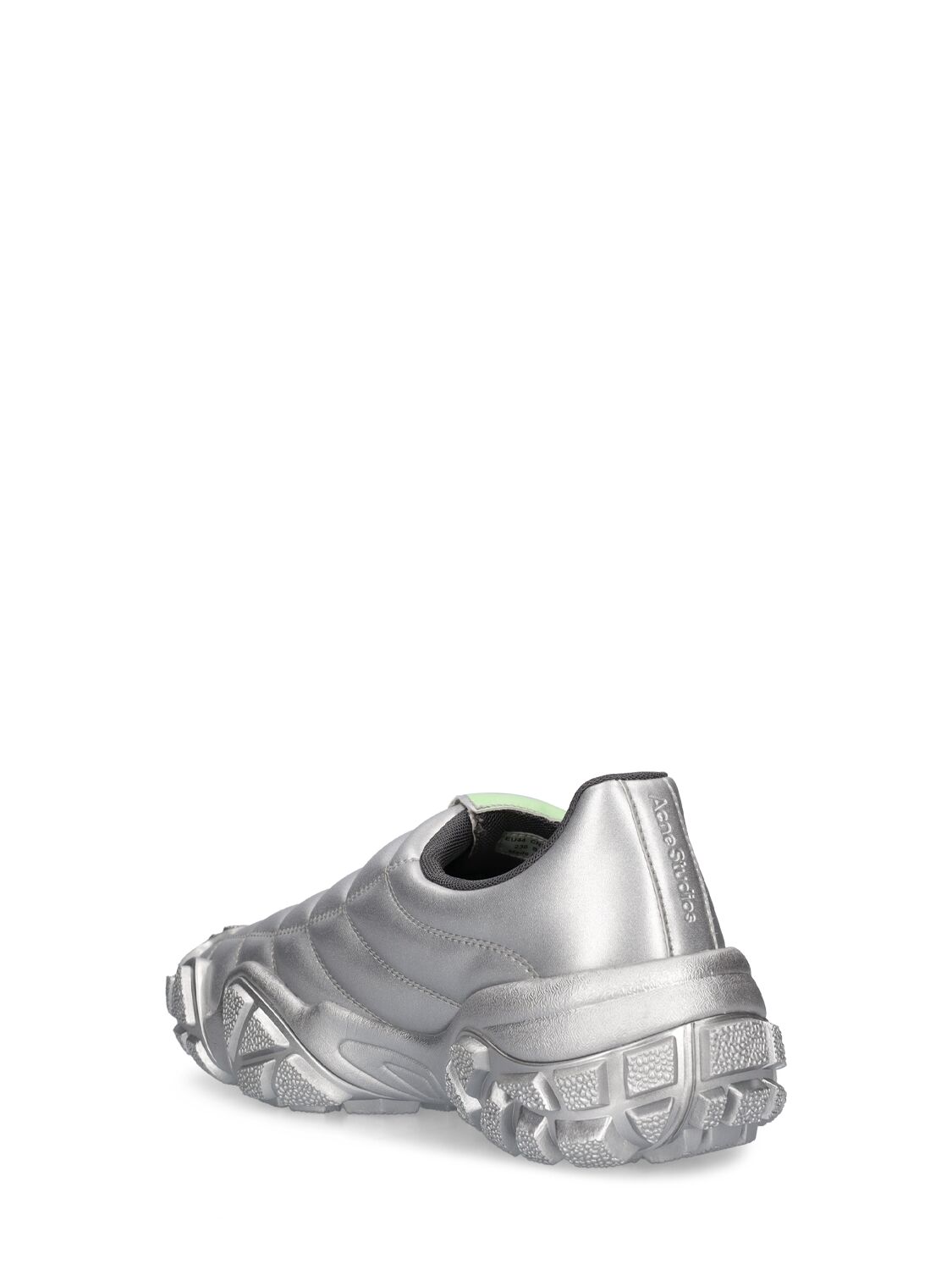 Shop Acne Studios Bolzter Football Sneakers In Grey,green