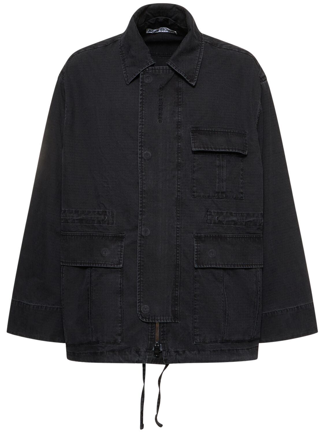 Acne Studios Nylon Jacket In Black