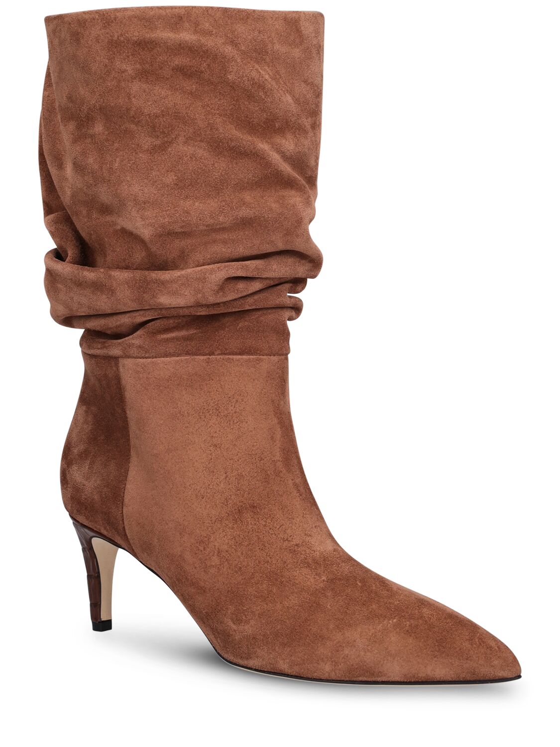Shop Paris Texas 60mm Suede Slouchy Boots In Tan