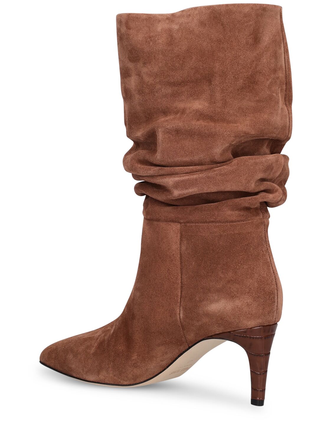 Shop Paris Texas 60mm Suede Slouchy Boots In Tan