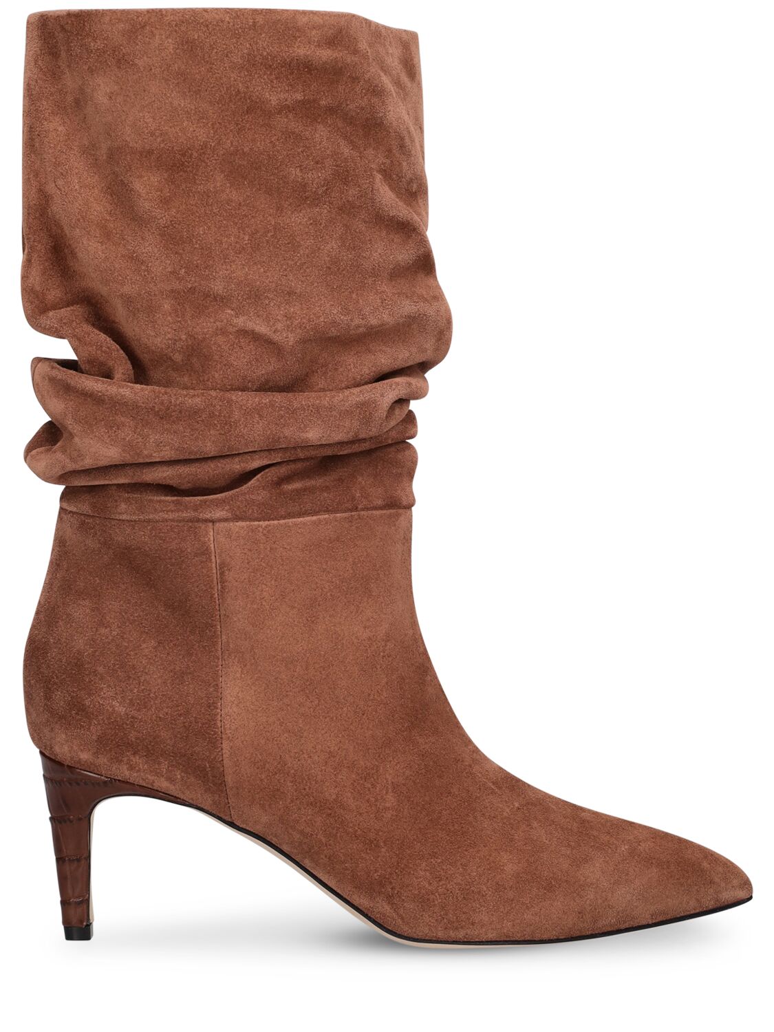 Paris Texas 60mm Suede Slouchy Boots In Tan