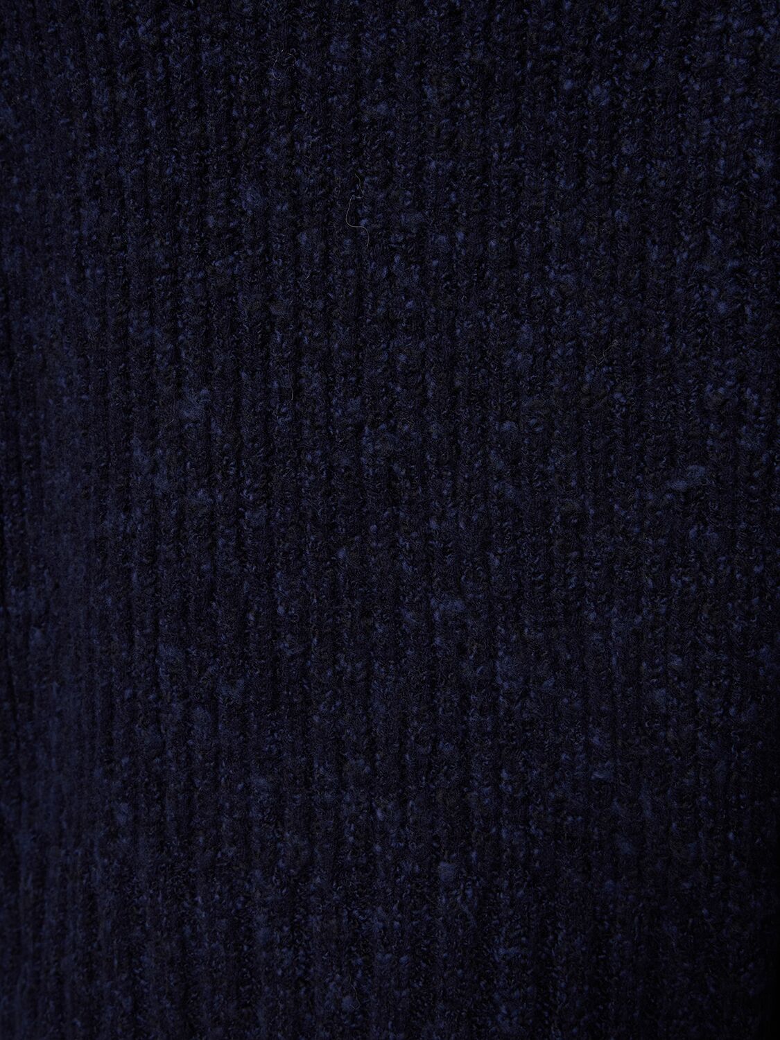 Shop Ami Alexandre Mattiussi Brushed Textured Wool Sweater In Blue