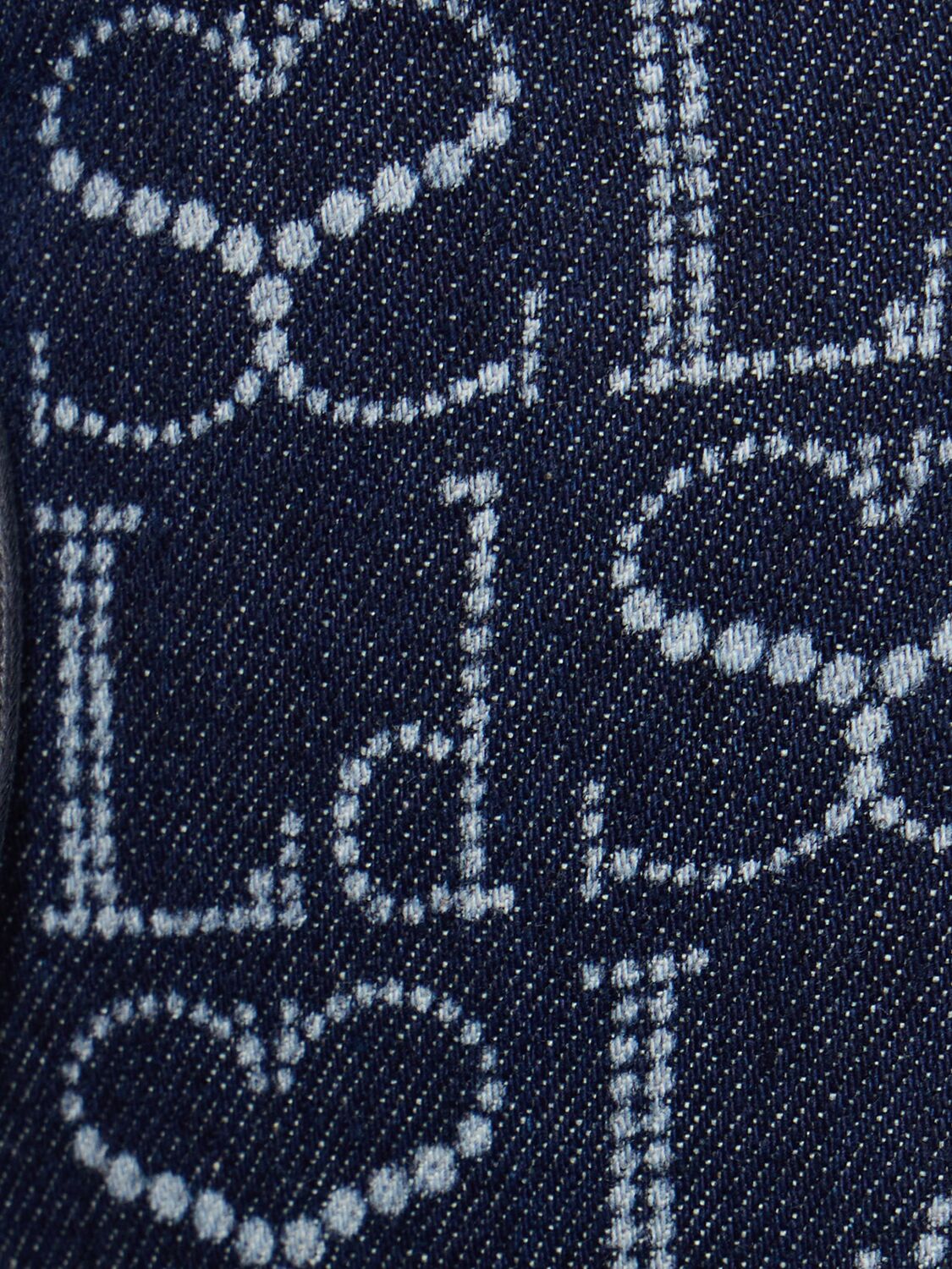 Shop Ludovic De Saint Sernin Monogram Lace-up Cotton Denim Briefs In Indigo Monogram