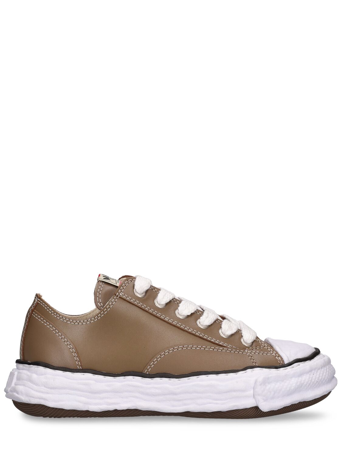 Miharayasuhiro Peterson Low 23 Og Sole Leather Sneakers In Brown