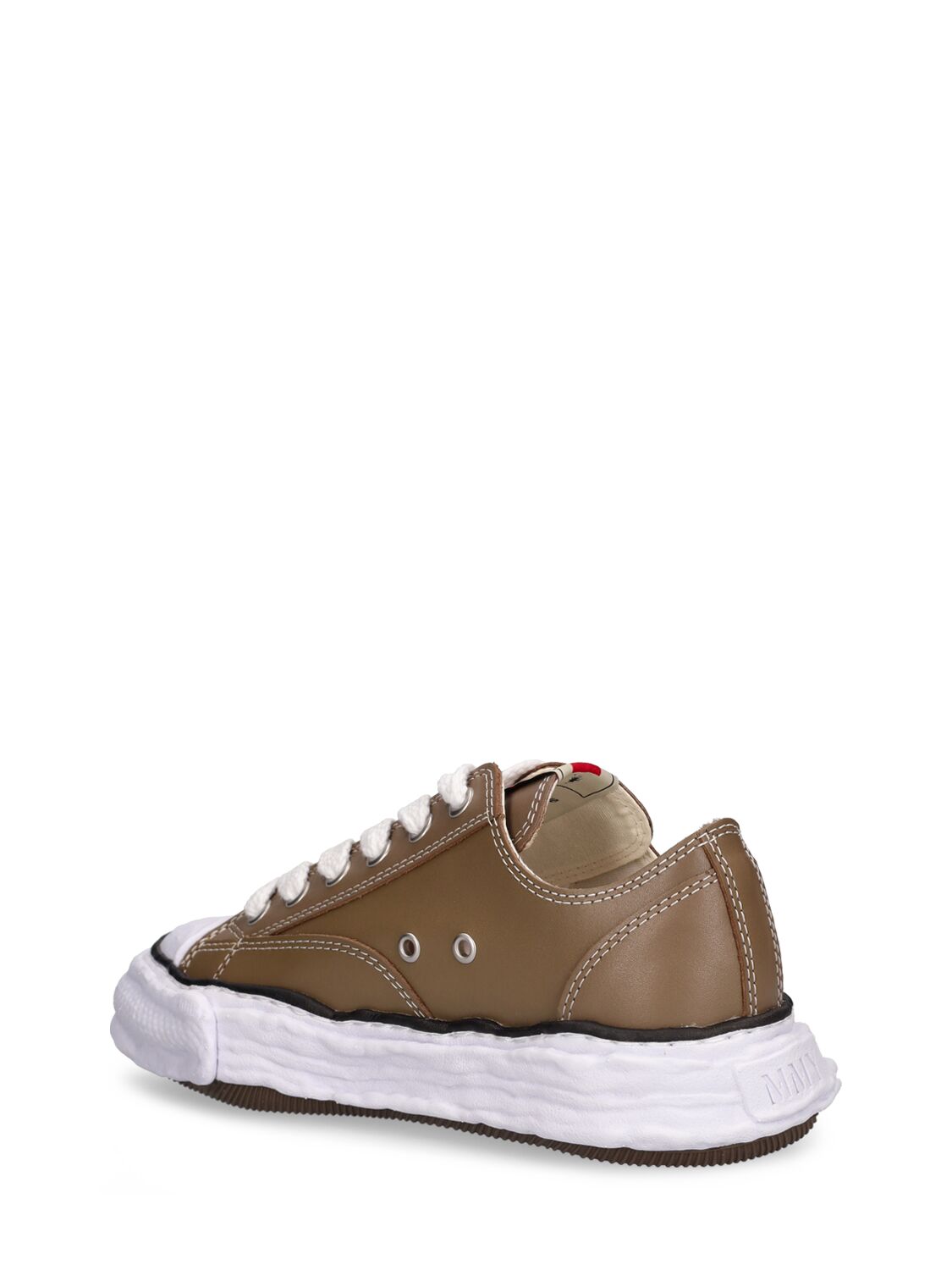 Shop Miharayasuhiro Peterson Low 23 Og Sole Leather Sneakers In Brown