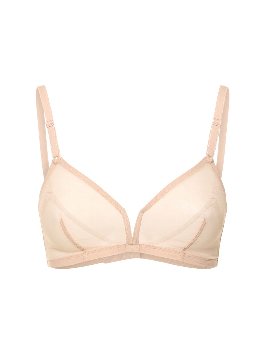 Eres Providence Wireless Tulle Triangle Bra In Nude