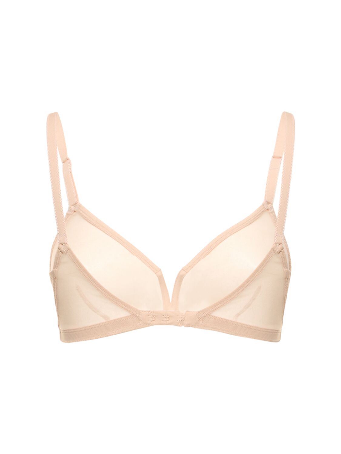 Shop Eres Providence Wireless Tulle Triangle Bra In Nude