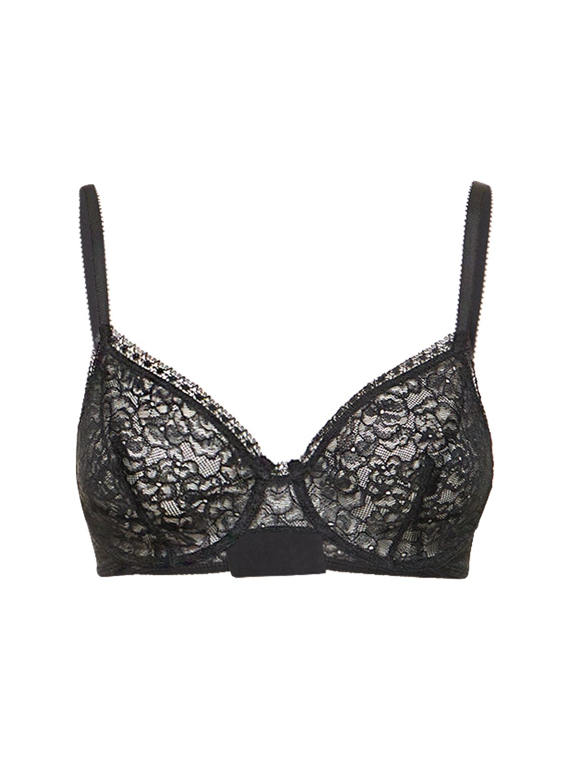 Eres Tendresse Lace Tulle Bra In Black