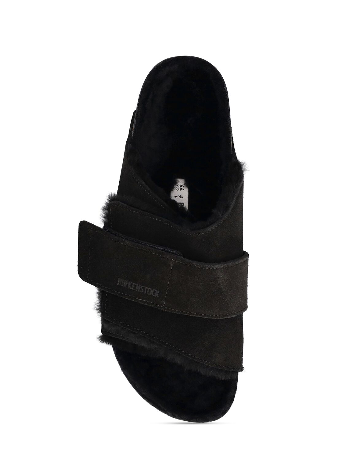 Shop Birkenstock Kyoto Suede Sandals In Black