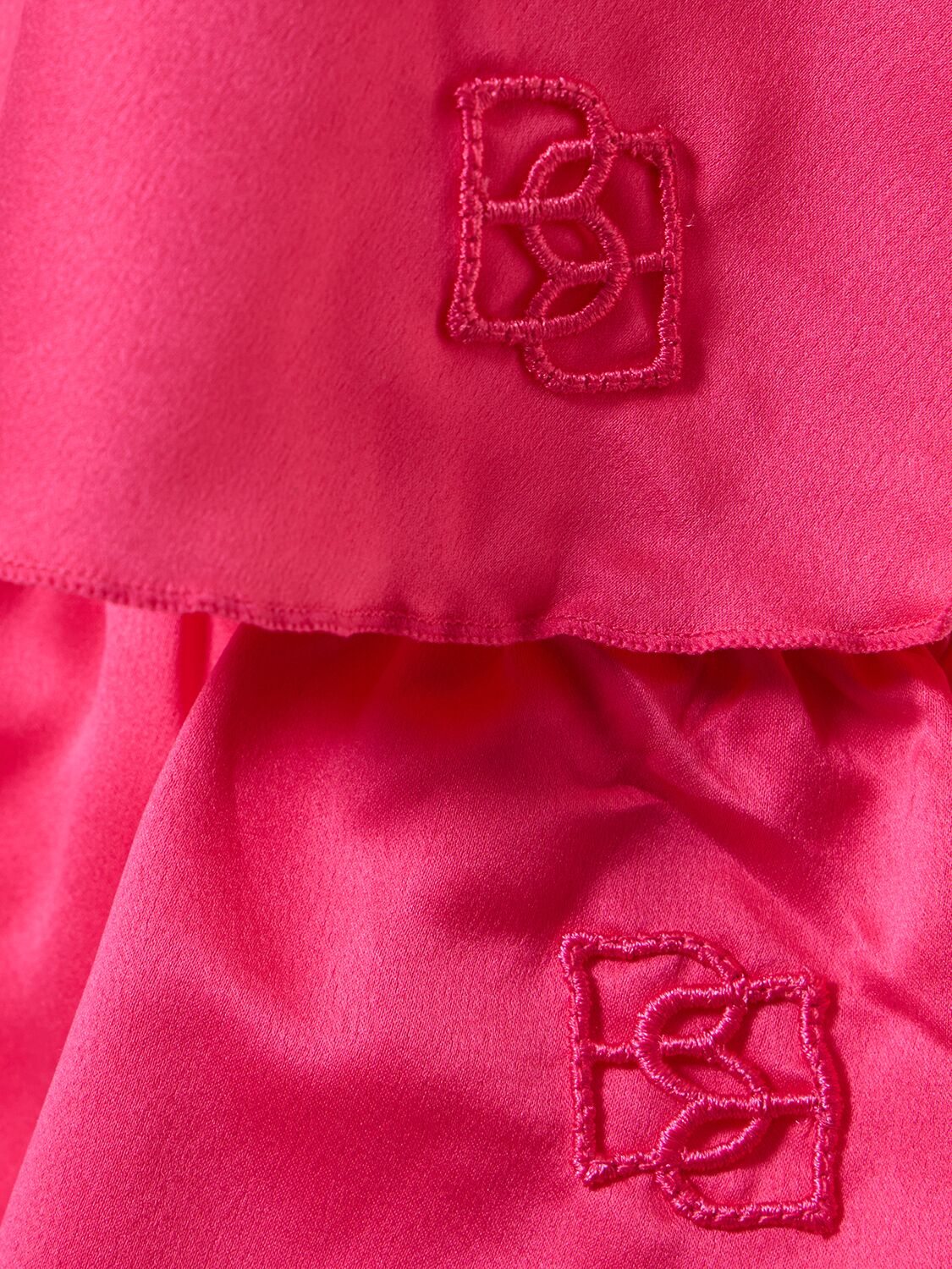 Shop Bluebella Faye Luxury Satin Camisole & Shorts Set In Fuchsia