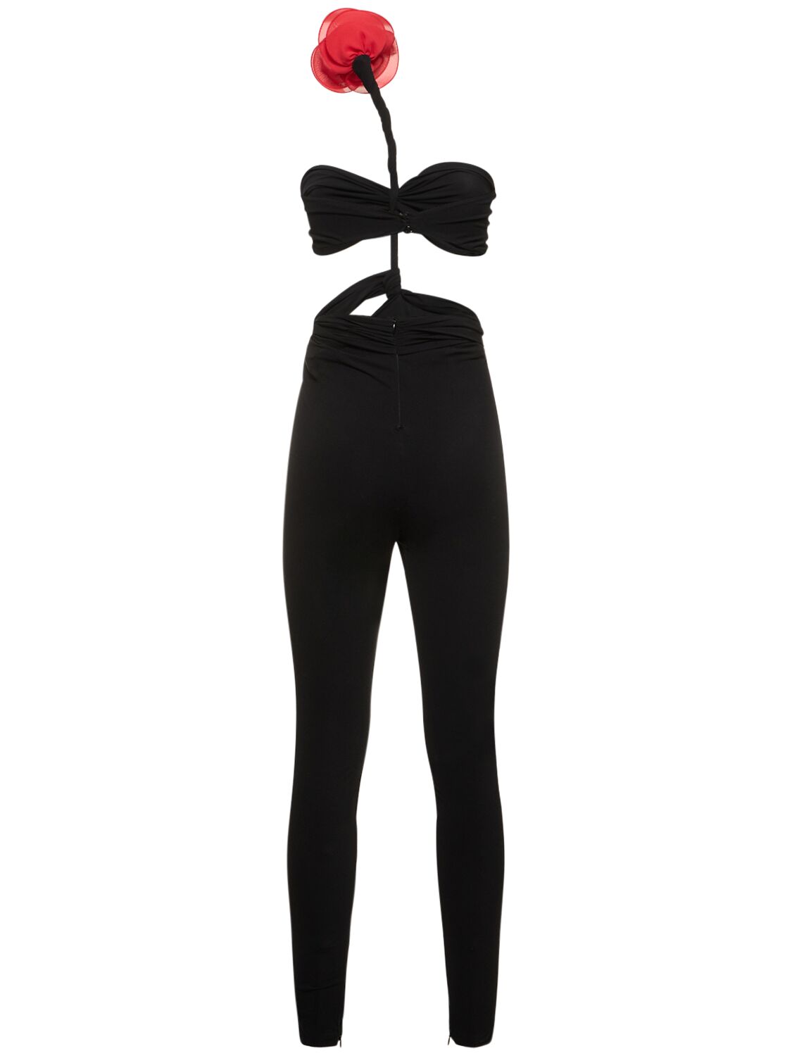 Shop Magda Butrym Lvr Exclusive Jersey Jumpsuit In Black