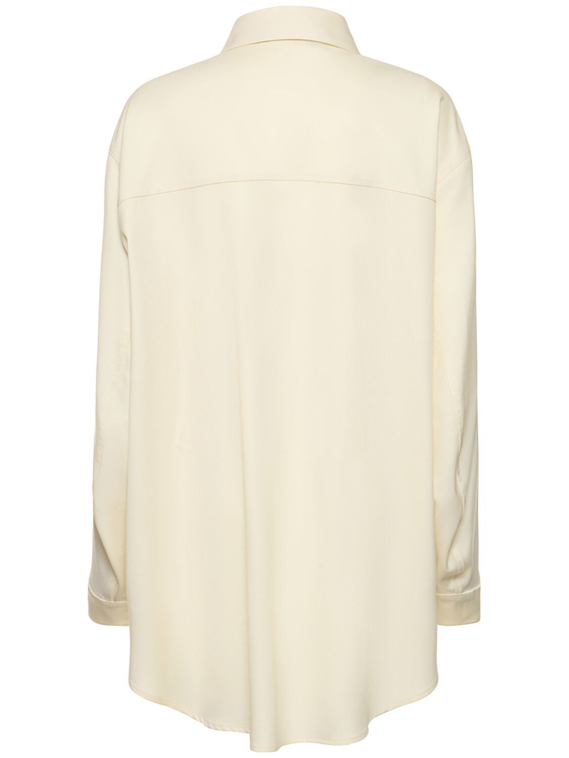 Shop Darkpark Julie Wool Shirt In Off-white