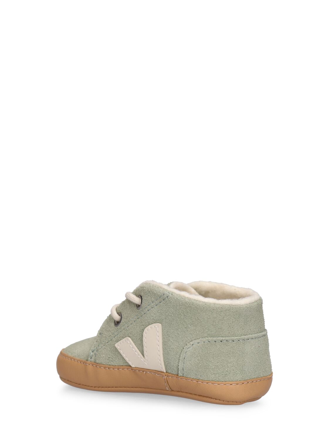 Shop Veja Pre-walker Shoes In Light Green