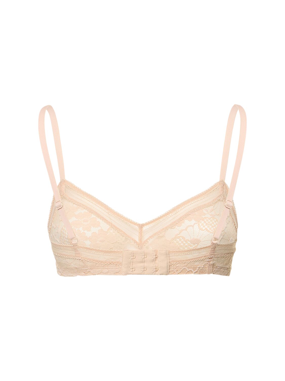 Shop Eres Royal Wireless Tulle Triangle Bra In Pink